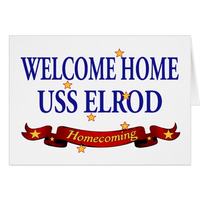 Willkommenes Zuhause USS Elrod (Vorderseite (Horizontal))