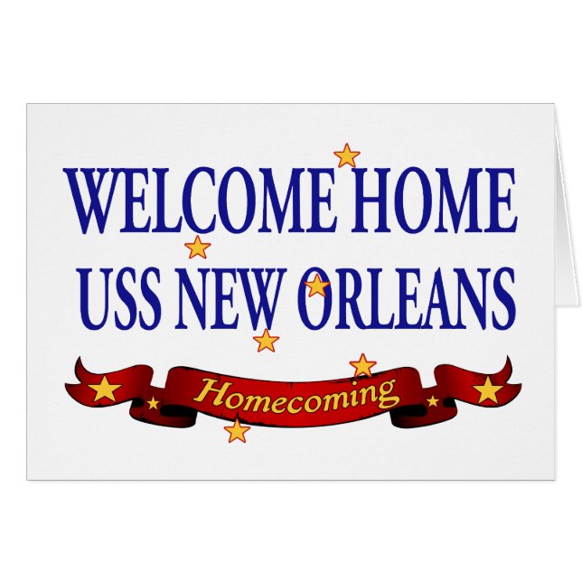 Willkommenes Zuhause USS New Orleans (Vorderseite (Horizontal))