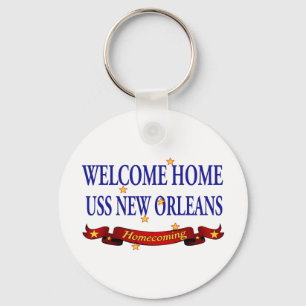 Willkommenes Zuhause USS New Orleans Schlüsselanhänger