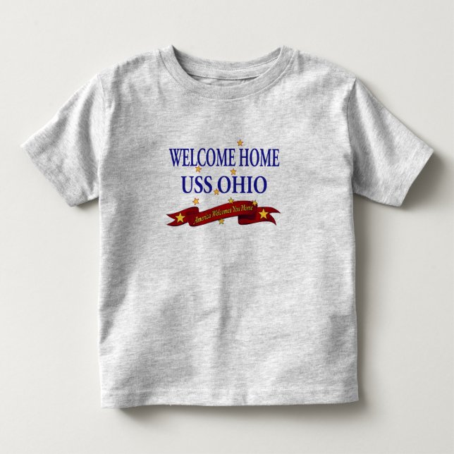Willkommenes Zuhause USS Ohio Kleinkind T-shirt (Vorderseite)