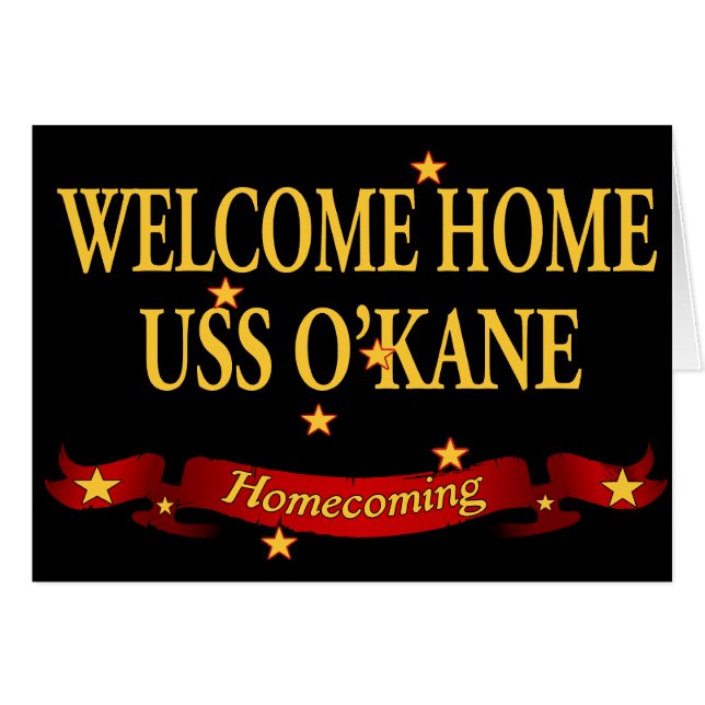 Willkommenes Zuhause USS O'Kane (Vorderseite (Horizontal))