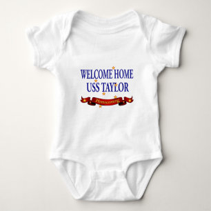 Willkommenes Zuhause USS Taylor Baby Strampler