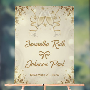 Willkommens-Akryschild Hochzeit Premium-Schrift Acrylschild