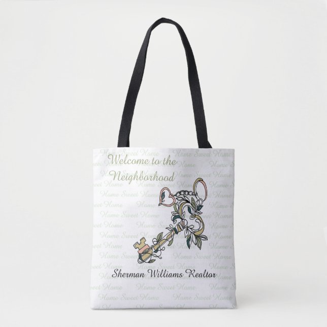Willkommens-Schlüsseltasche Tasche (Vorderseite)