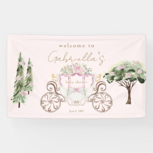 Willkommensbanner Baby Shower Prinzessin Rosé Banner