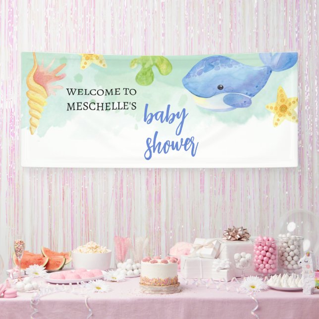 Willkommensbanner Sommer unter der Sea Baby Dusche Banner (Party)