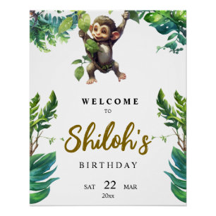 Willkommensbeitrag zum ersten Geburtstag von Wild  Poster
