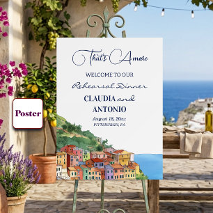 Willkommensessen zur Probe für die Italienische Ri Poster