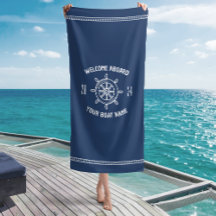 Willkommensgeschenk für Bootsbesitzer in Navy Blau