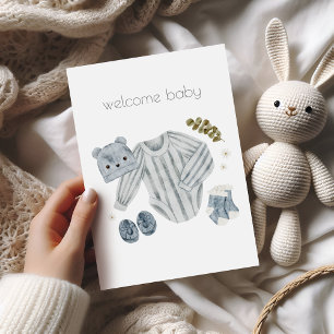 Willkommenskarte für Baby Boho Karte