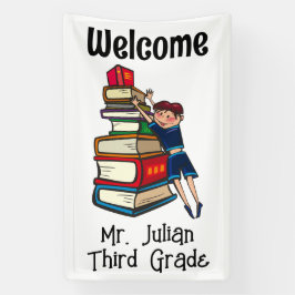 Willkommenskind und Bücher Banner