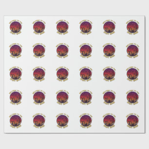 Willkommensnacht Stute Halloween Roter Mond Friedh Geschenkpapier