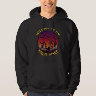Willkommensnacht Unheil Halloween Roter Mond Fried Hoodie