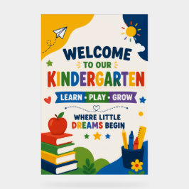 Willkommensposter für den Kindergarten Acrylschild