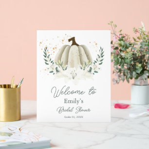 Willkommensschild aus Acryl für den Herbst-Bridal- Acrylschild