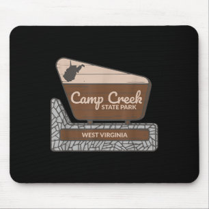 Willkommensschild Camp Creek State Park West Virgi Mousepad
