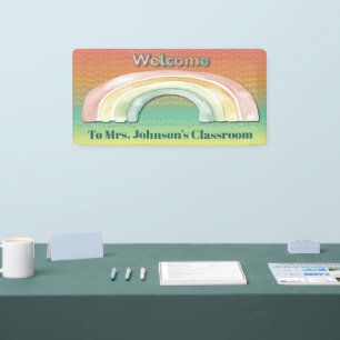 Willkommensschild für Regenbogen-Schulklasse Banner