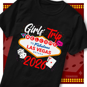 Willkommensschild-Party in Las Vegas Mädchen-Trip  T-Shirt