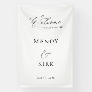 Willkommensschild zur Hochzeit 60x90cm   Personali Banner