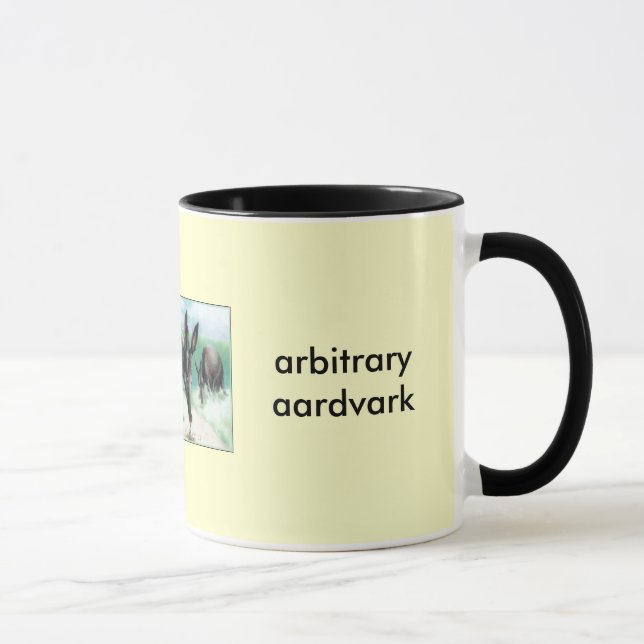willkürlicher Aardvark Tasse (Rechts)