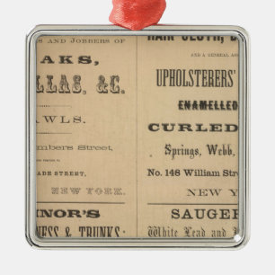 Willouchby H Reed und Company Silbernes Ornament