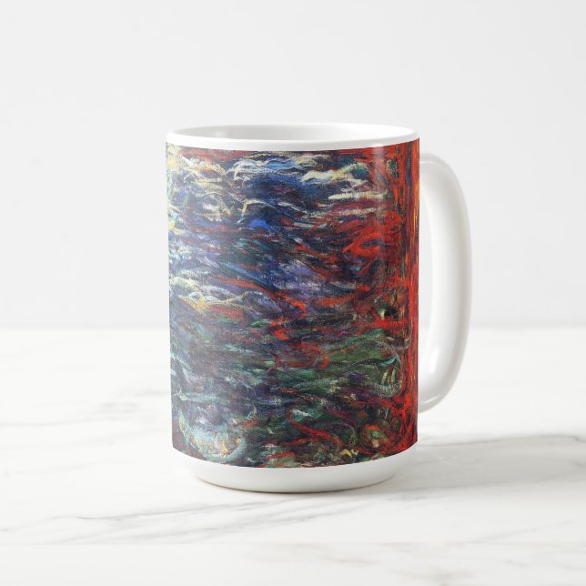 Willow am Giverny (von Claude Monet) Kaffeetasse (VorderseiteRechts)