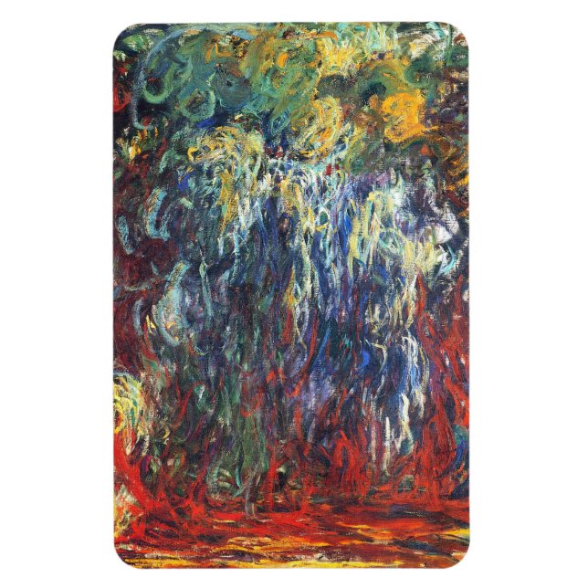 Willow am Giverny (von Claude Monet) Magnet (Vertikal)