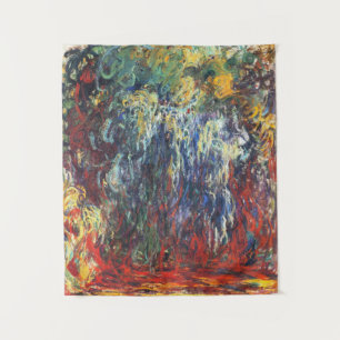 Willow am Giverny (von Claude Monet) Wandteppich