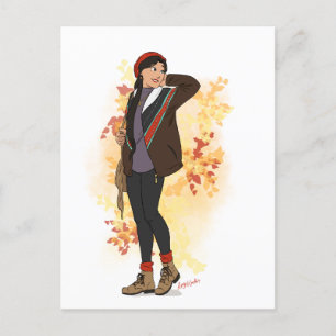 Willow Autumn Postcard Postkarte