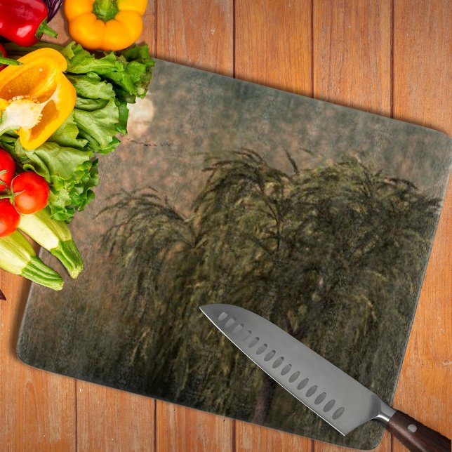 Willow bei Sunset Schneidebrett (Willow at Sunset Cutting Board by Looly Elzayat
)