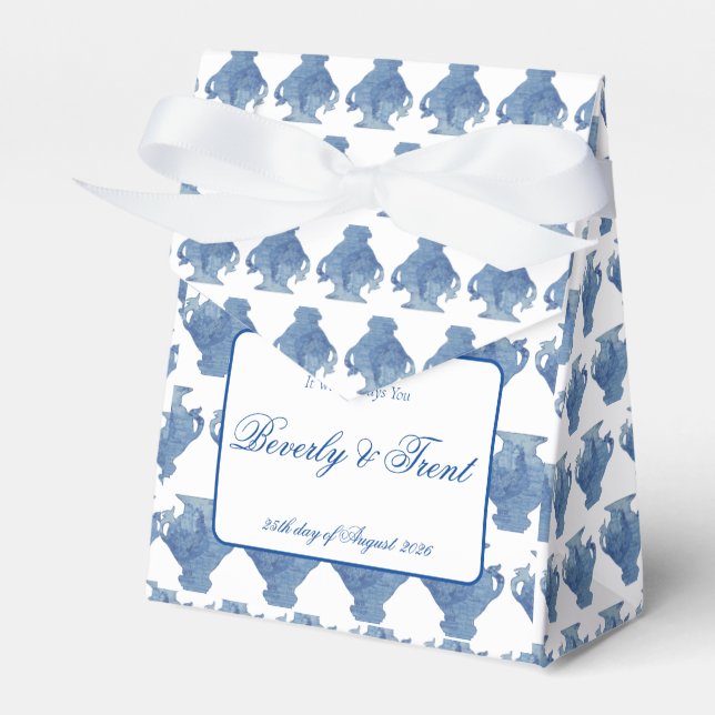 Willow Blue und White Ginger Jars Jar Geschenkschachtel (Vorderseite)