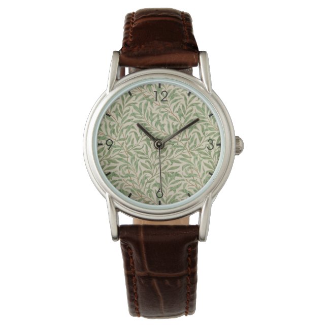 Willow Bough (von William Morris) Armbanduhr (Vorderseite)