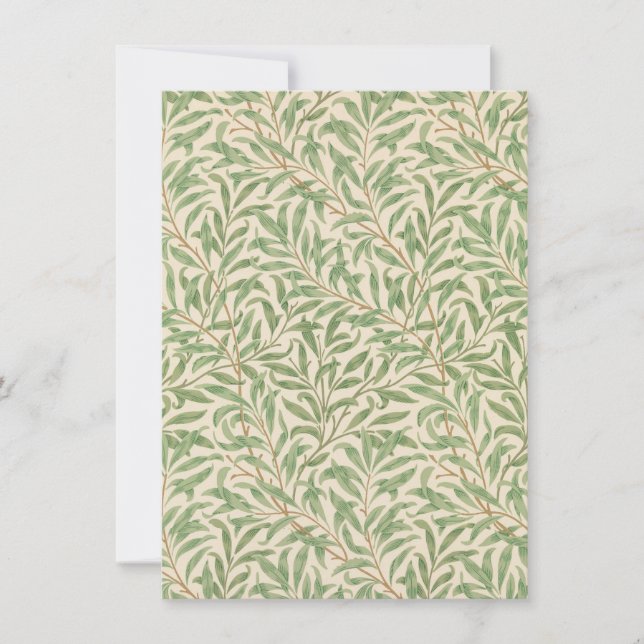Willow Bough (von William Morris) Greetings Card (Vorderseite)
