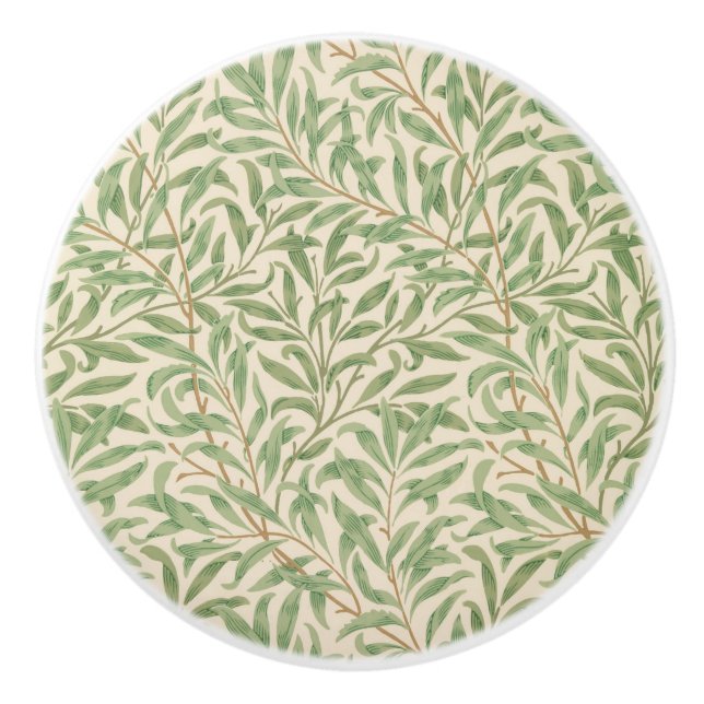 Willow Bough (von William Morris) Keramikknauf (Vorderseite)