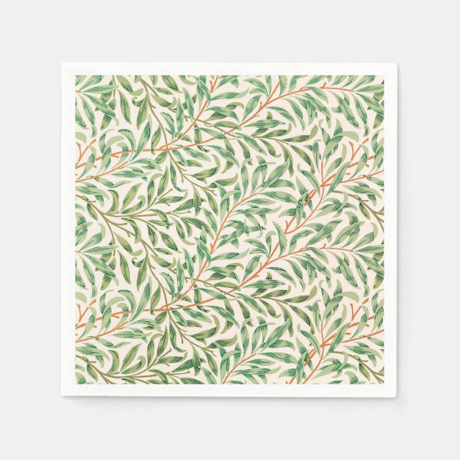 Willow Bough von William Morris Serviette (Vorderseite)