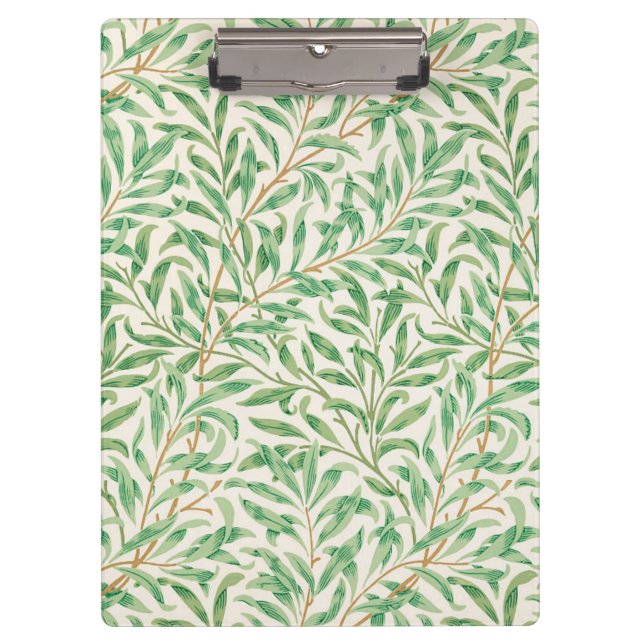 Willow Bough William Morris Pattern Klemmbrett (Vorderseite)