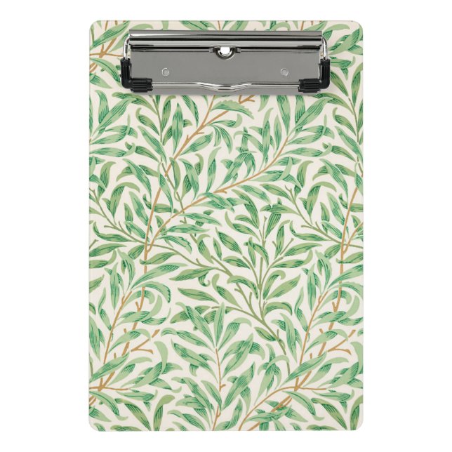 Willow Bough William Morris Pattern Mini Klemmbrett (Vorderseite)