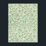 Willow Bough William Morris Pattern Postkarte<br><div class="desc">Ein elegantes Willow Bough-Muster,  das 1887 von dem berühmten englischen Künstler und Kunsthandwerker William Morris entworfen wurde. Ob Sie ein Geschenk für einen Freund suchen oder einfach nur etwas Neues für sich selbst gewollt haben,  das ist die perfekte Wahl.</div>