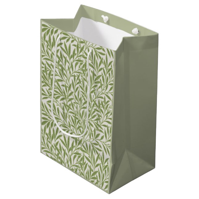 Willow Boughs by William Morris Mittlere Geschenktüte (Vorderseite Schrägansicht)