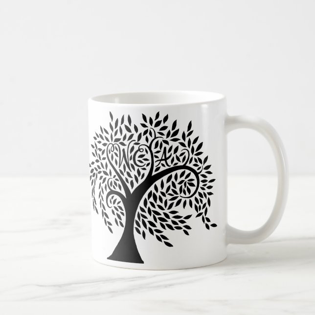 Willow-Creek HochschulWispy Baum-Logo Kaffeetasse (Rechts)
