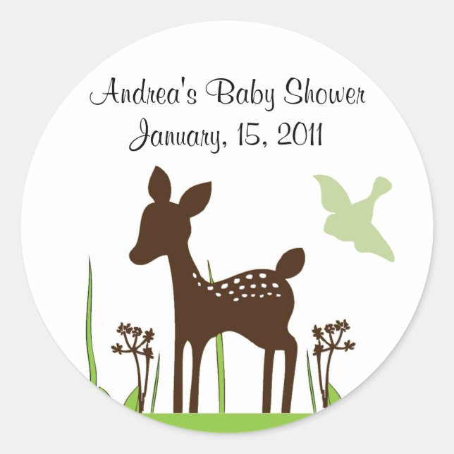 Willow Deer Baby Shocker Sticker Keepake (Vorderseite)