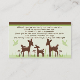 Willow Deer Family Baby Showkarten Begleitkarte