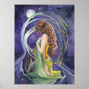 Willow, der Mond und das Nachtplakat Poster