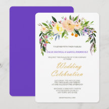 Willow et Floral Faire-part de mariage moderne