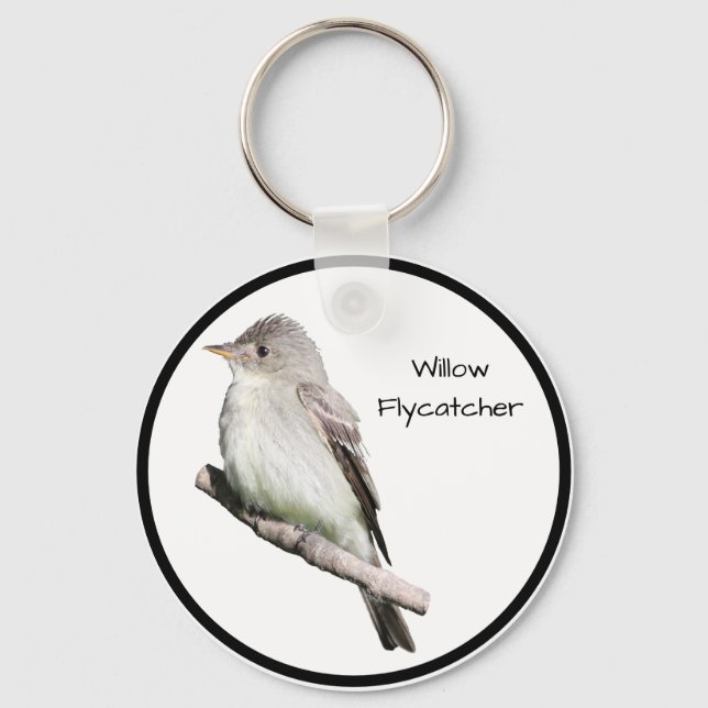 Willow Flycatcher Schlüsselanhänger (Vorderseite)