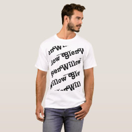 Willow Glen wiederholt Muster Retrobuchstaben san T-Shirt