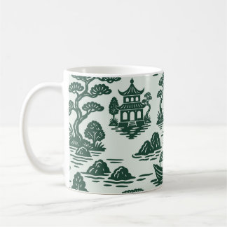 Willow Jade Garden mit Pagoda und Boot Kaffeetasse