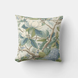 Willow Little Magnolia Wallpaper Floral Coastal  Kissen