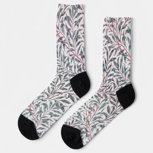 Willow Pattern, William Morris Socken (Linkes Detail)