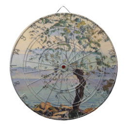 Willow Tree by the Lake (Schweizer Landschaft) Dartscheibe